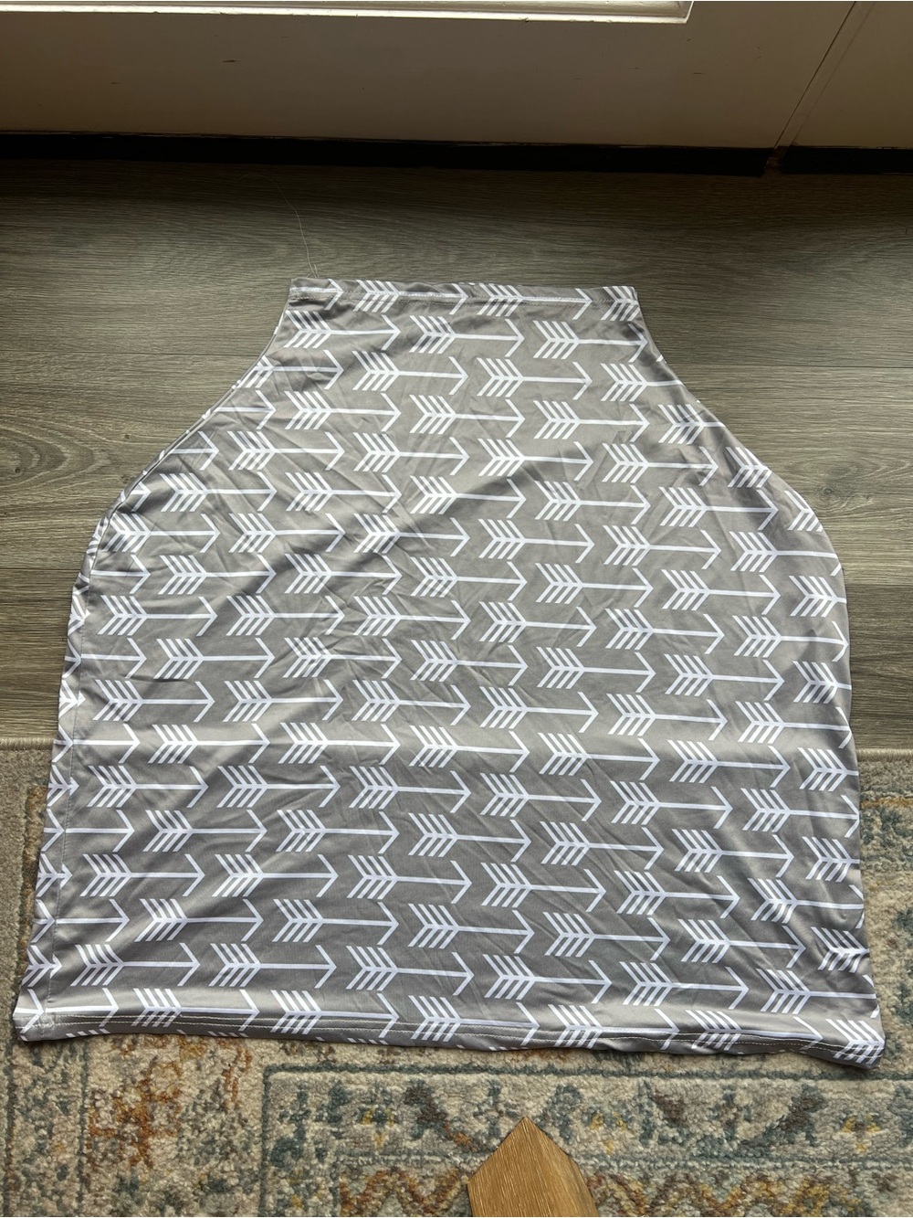 Car Seat Cover & Nursing Breast Feeding Cover Grey Gender Neutral